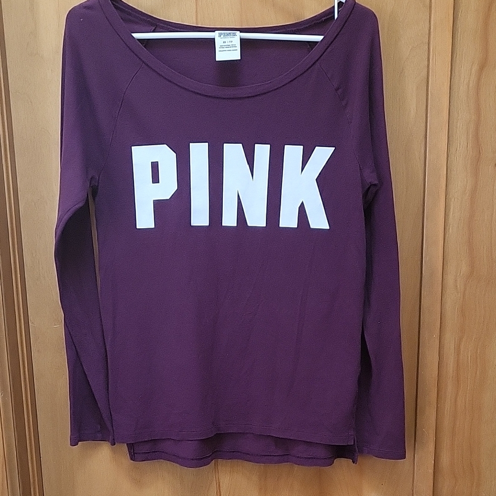 PINK Victoria's Secret Purple V-Neck Sweater